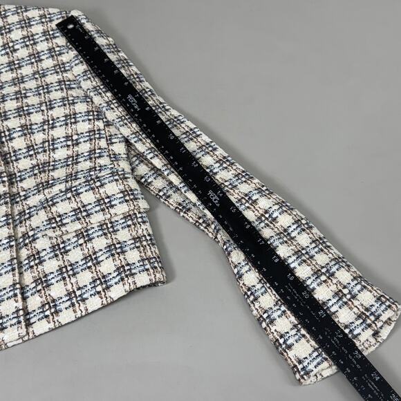 VERONICA BEARD Bentley Tweed Jacket Sz-2 Ivory/Camel 2406TW6810474 - Picture 15 of 16